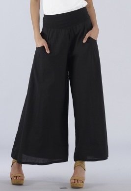 Luna Luz: Feather Light High Waisted Cotton Pant (Ships Immed, 1 Left! LL_211_N