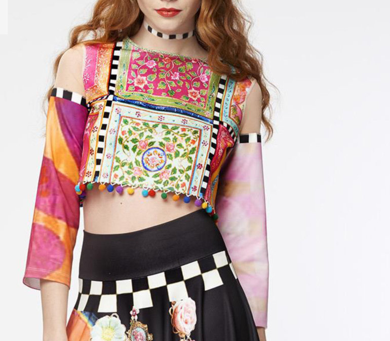 IPNG: Colorium Of Lotus Petals Crop Top SOLD OUT