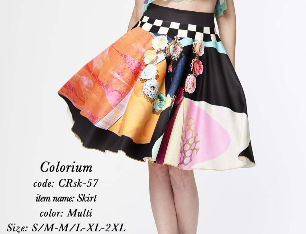 IPNG: Colorium Of Pink Jewels A-line Midi Skirt SOLD OUT