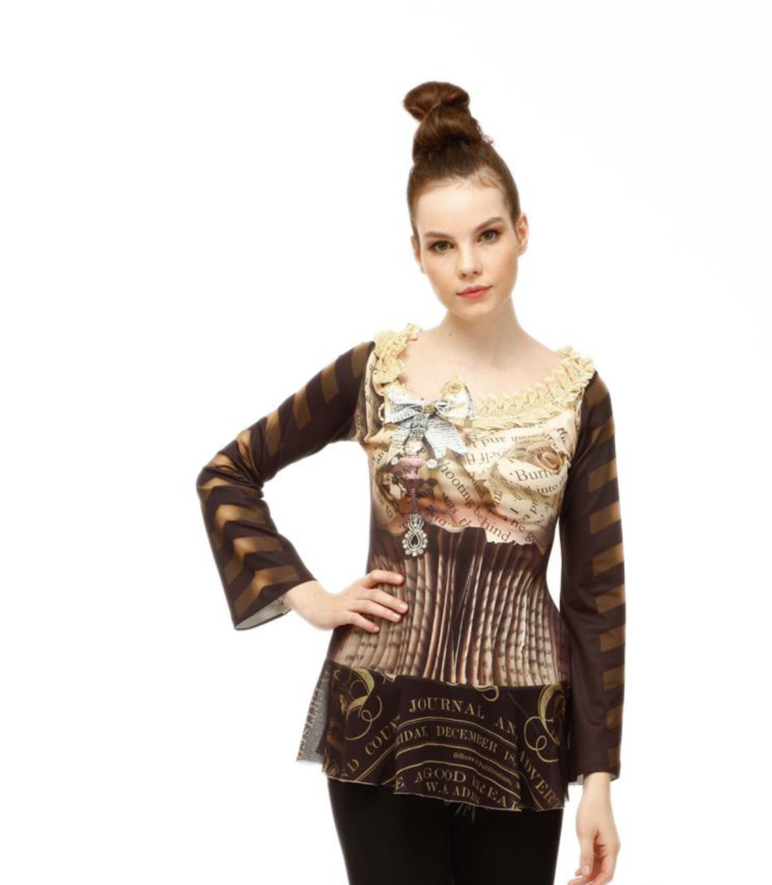 IPNG: Champagne Truffles Corset Illusion Tunic