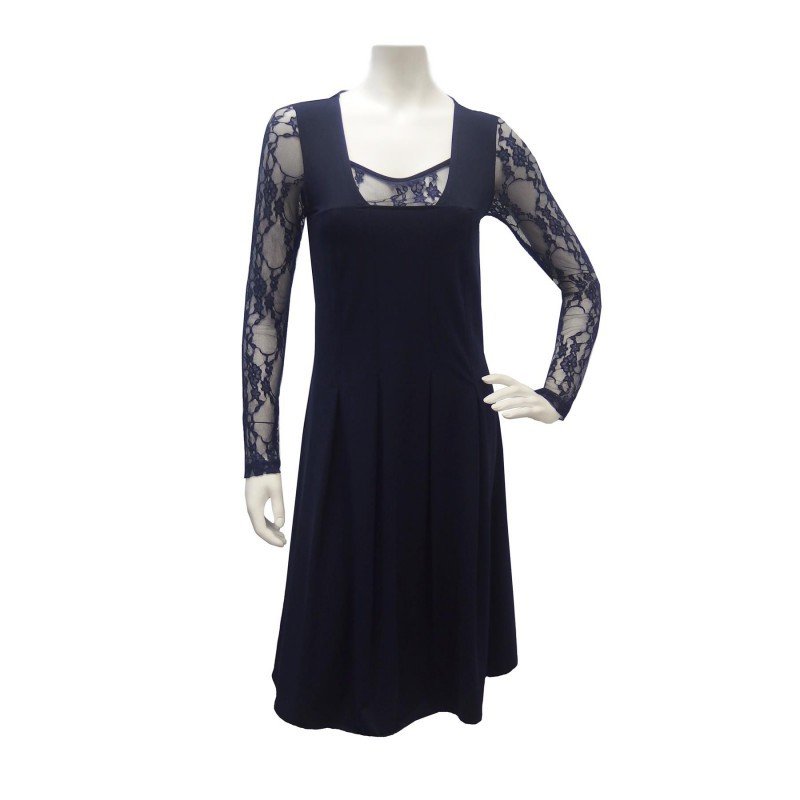 Maloka: Blue Violet Lace Embroidered Dress (Few Left!)