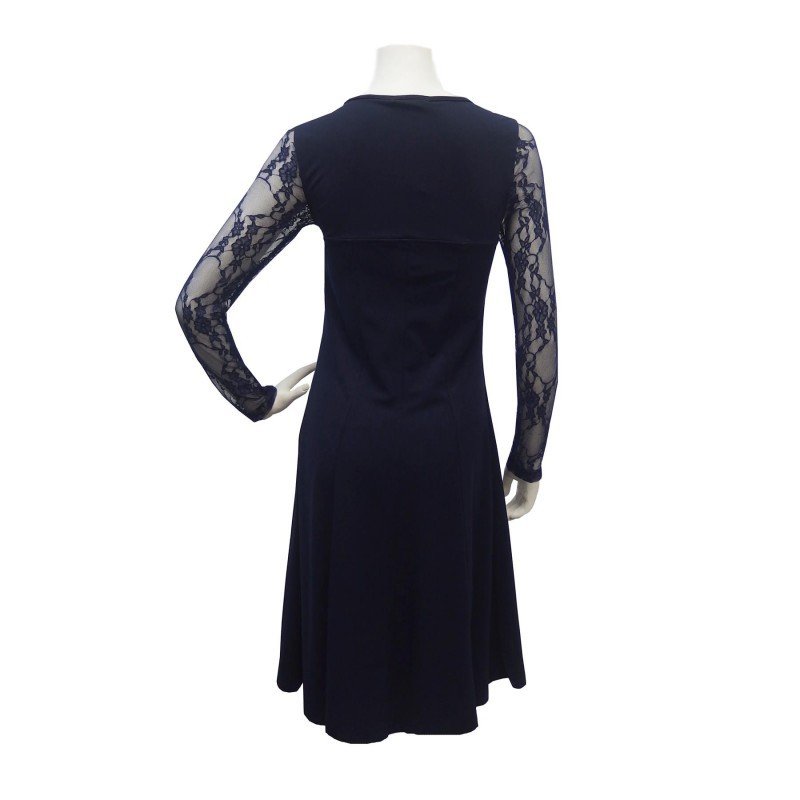 Maloka: Blue Violet Lace Embroidered Dress (Few Left!)