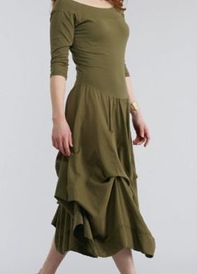 Luna Luz: Tied & Dyed Off The Shoulder Godet Dress SOLD OUT