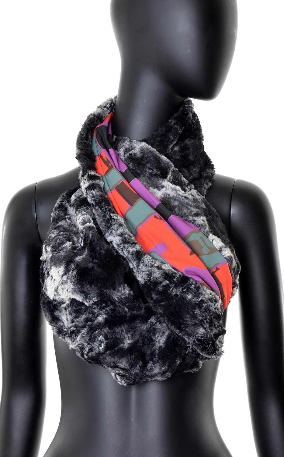 Volt Design: Purple Pop Abstract Art Infinity Scarf (2-Sided) SOLD OUT