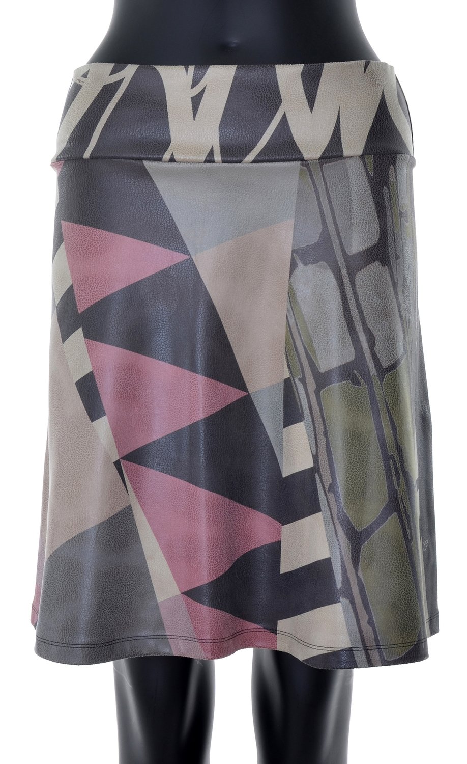 Volt Design: Pink Mocha Liquid Leather A-line Skirt Blabla SOLD OUT