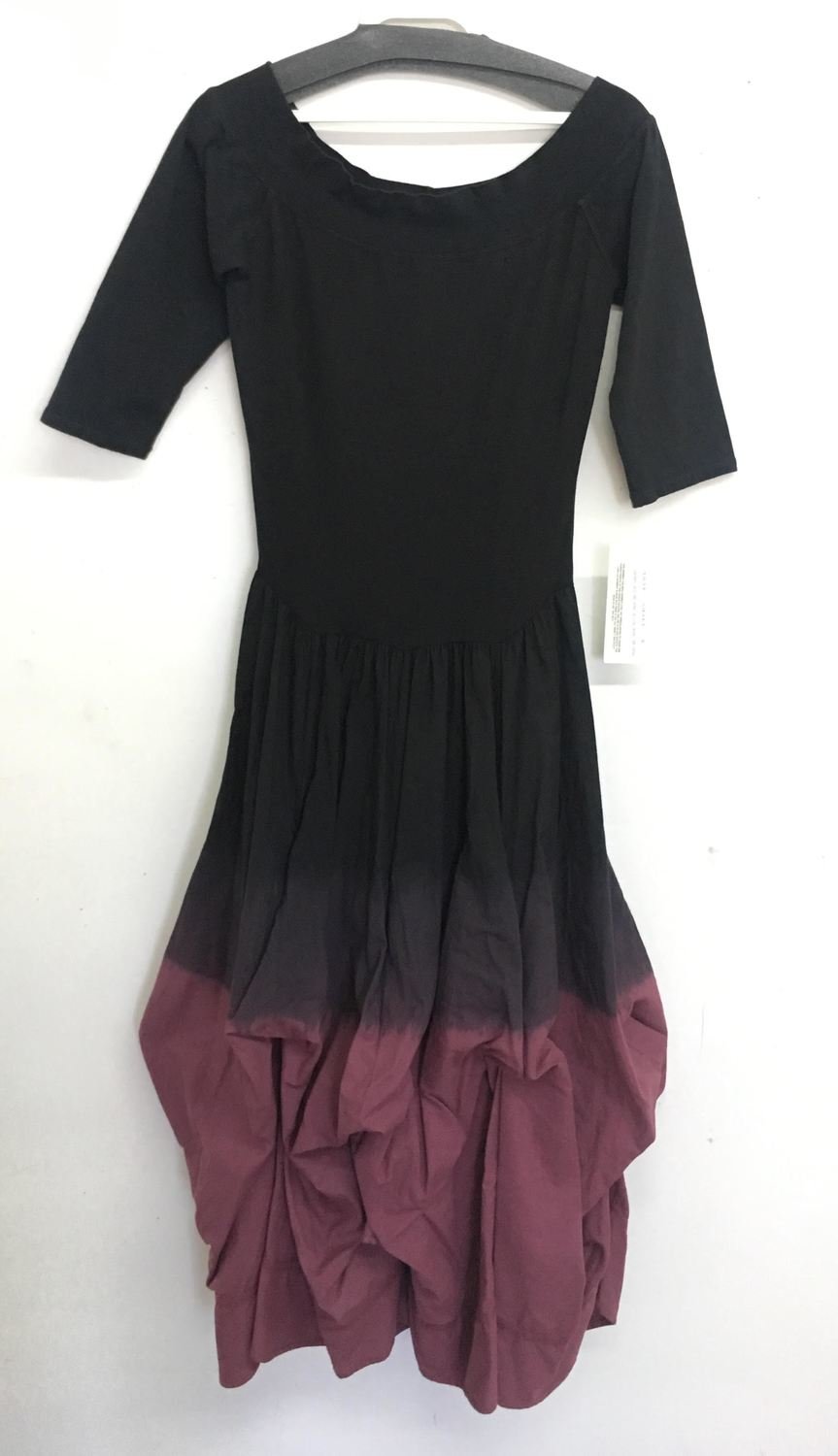 Luna Luz: Cherry Ombre Off The Shoulder Tied & Dyed Dress SOLD OUT
