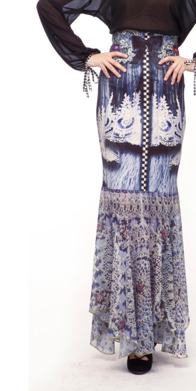 IPNG: Black Bows Winter Garden Illusion Skirt