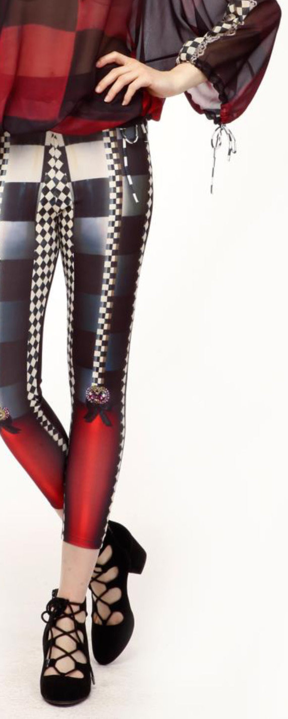 IPNG: Black Bows Winter Garden Illusion Legging