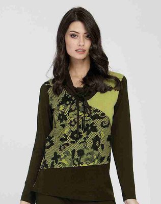 Maloka: Jacquard Flower Swivel Neck Sweater (2 Left!)