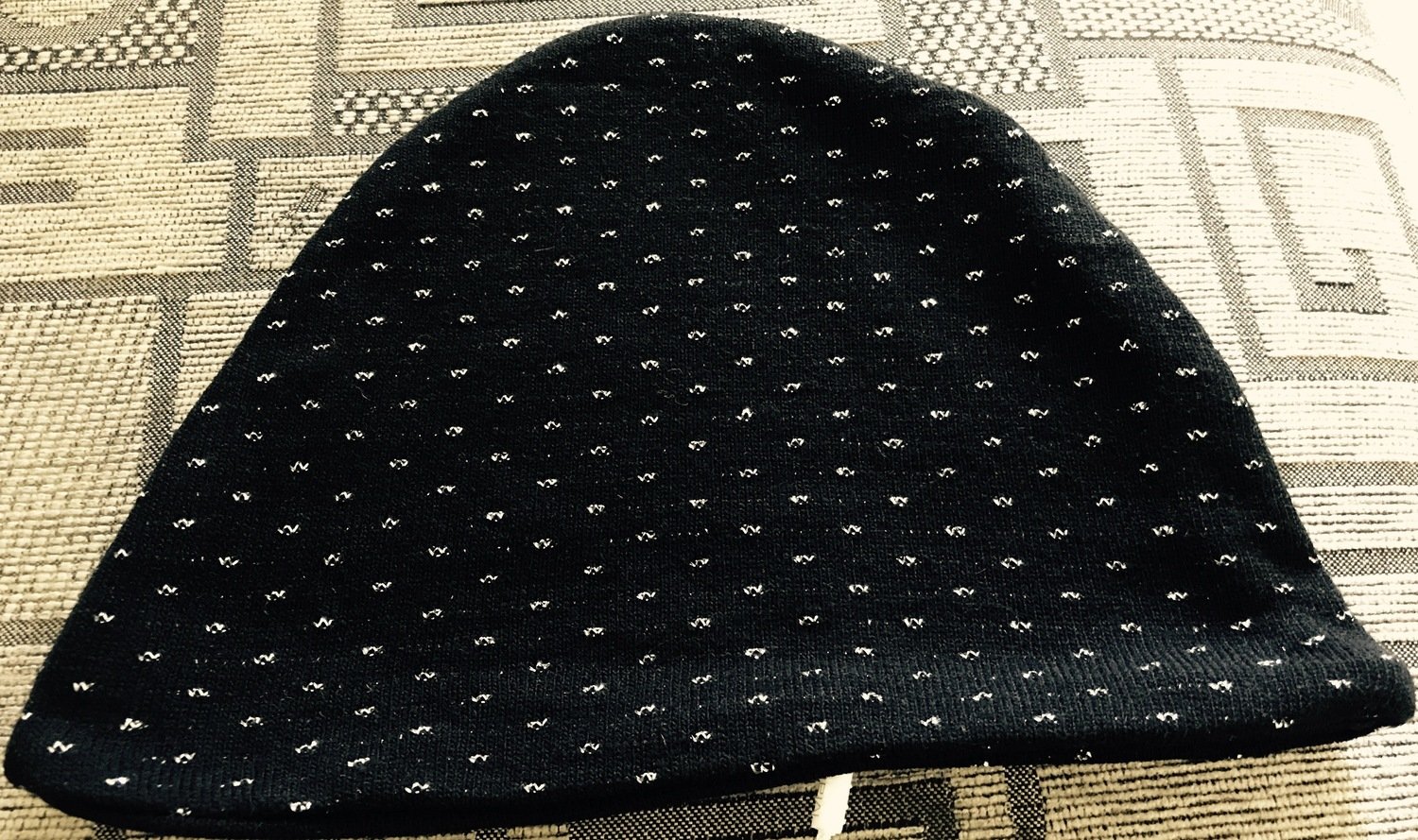 Maloka: Sparkle Wool Beanie Hat, Color: BLACK SPARKLE