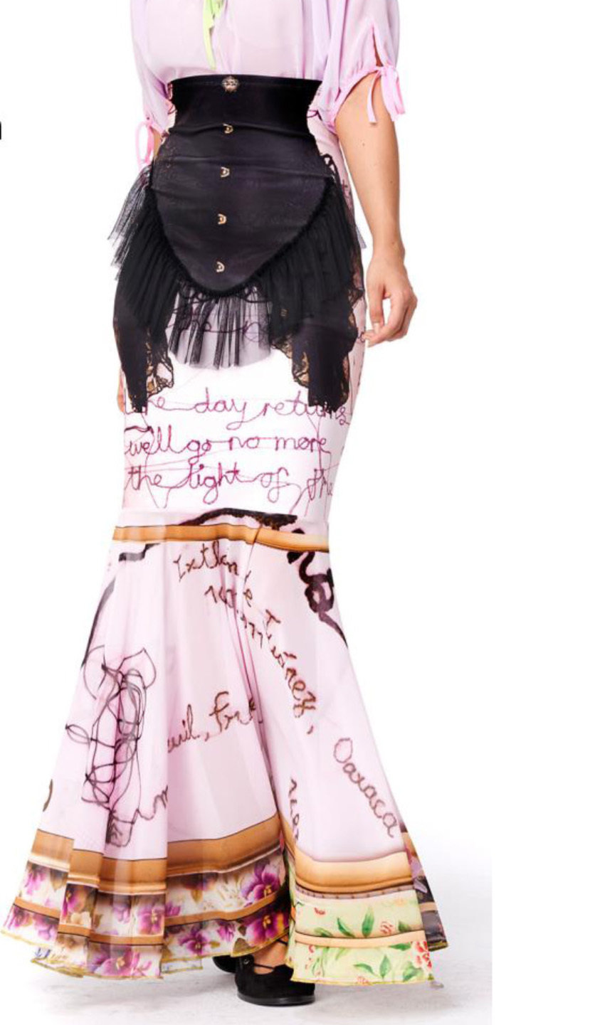 IPNG: Sexy Peasant Corset Illusion Long Ruffled Skirt