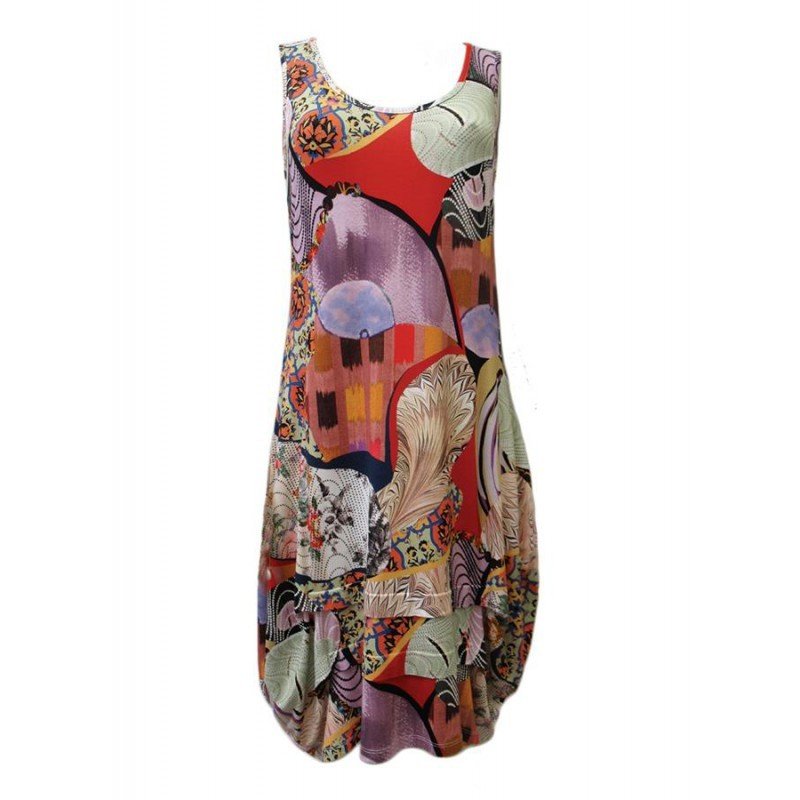 Maloka: Puzzle Abstract Drape Shift Dress SOLD OUT