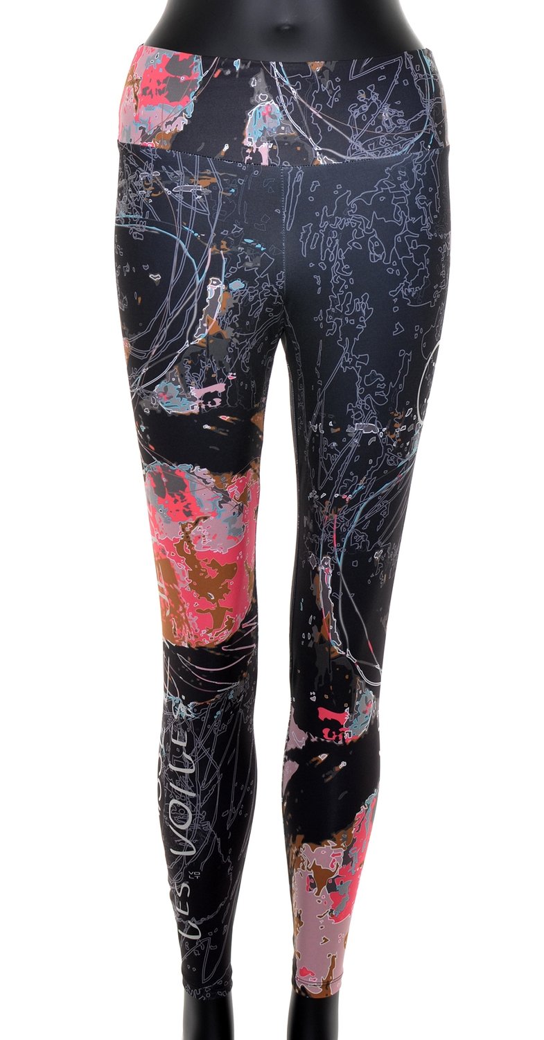 Volt Design: Pink Planet Abstract Optical Illusion Legging SOLD OUT