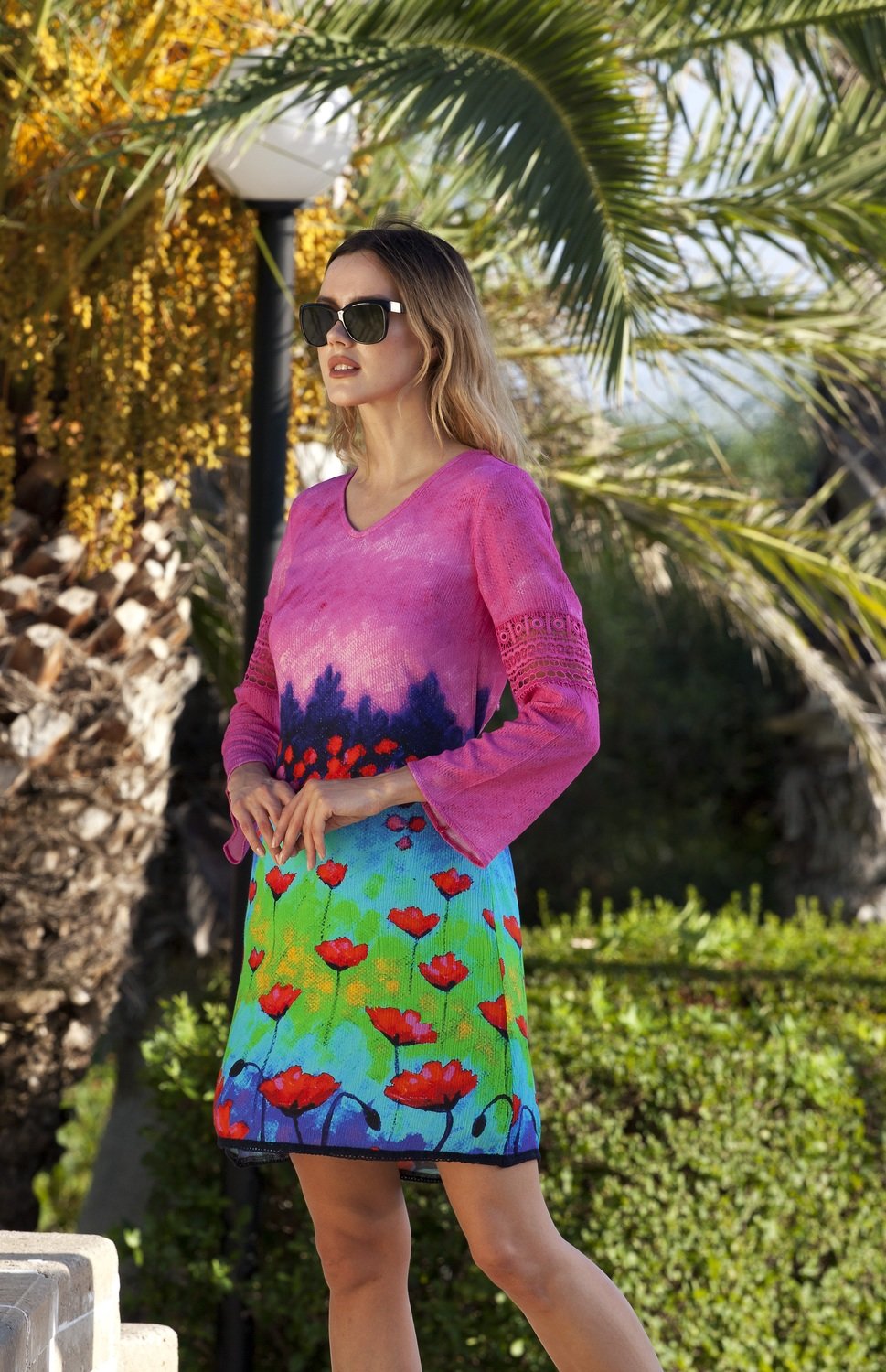 Simply Art Dolcezza: Fuschia Pink Indigo Painting Art Dress SOLD OUT