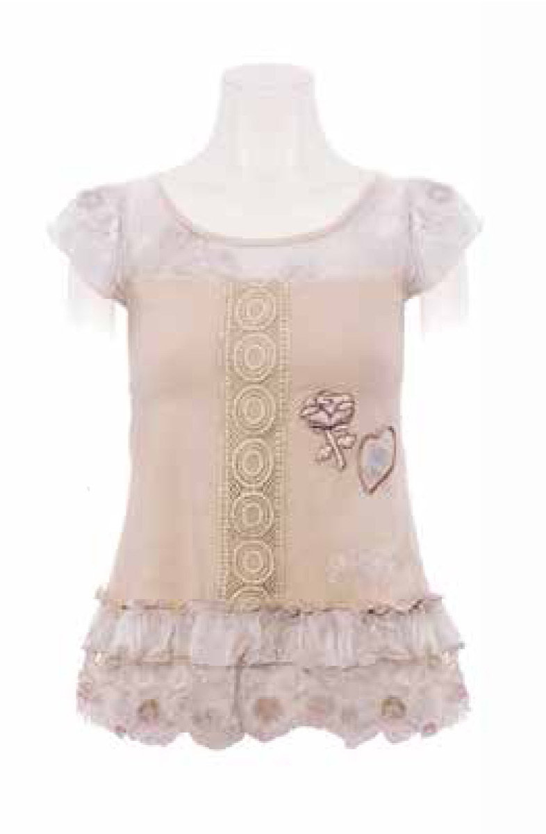 Savage Culture: Ice Cream Patchwork Ruffled Tunic Toscana