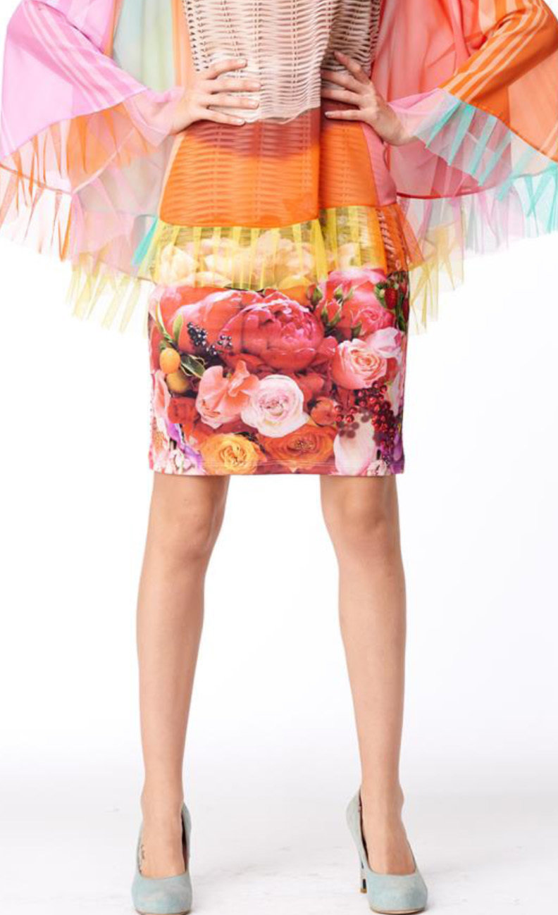 IPNG: Delicate Rose Basket Illusion Mini Skirt SOLD OUT