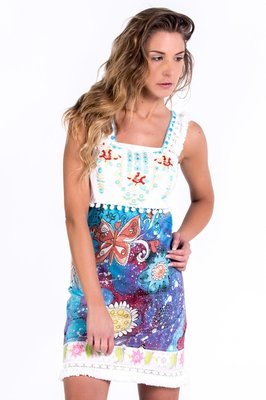Savage Culture: Twinkle Twinkle Little Star Cotton Midi Dress Amalfi (1 Left!)