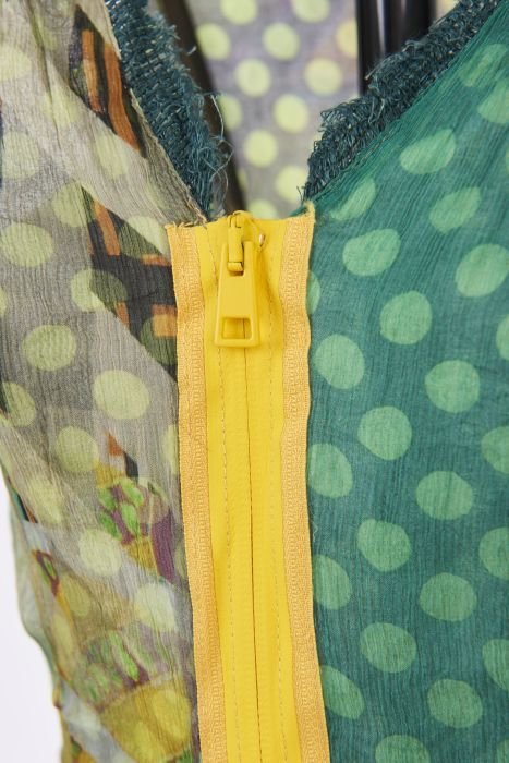 Save The Queen: Pretty In Polka Fringed Silk Dress