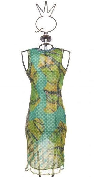Save The Queen: Pretty In Polka Fringed Silk Dress