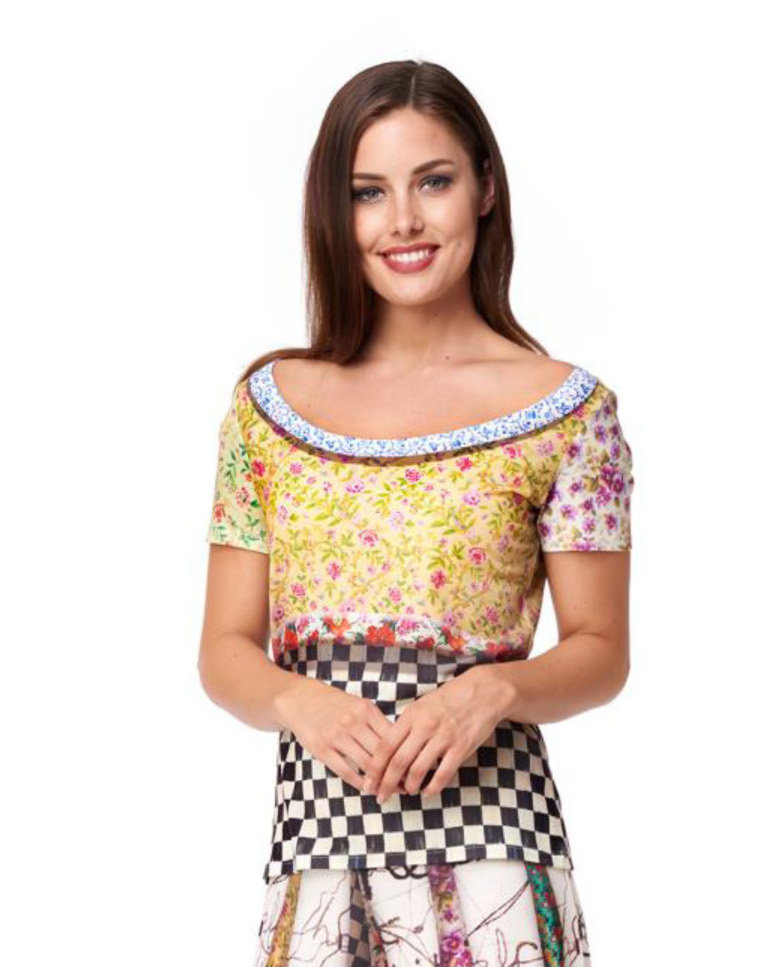 IPNG: Flirty Rosette Bodice Illusion Tunic SOLD OUT