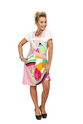 S'Quise Paris: Pink Popsicle Abstract Art Sundress (1 Left!)