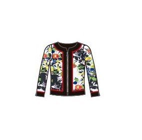 Paul Brial: Palma De Mallorca Nights Princess Seamed Zip Up Jacket (1 Left!)