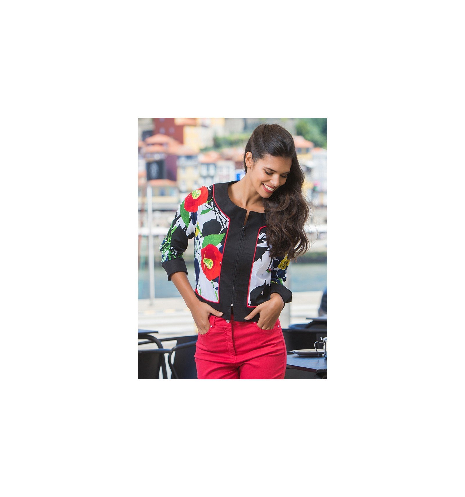 Paul Brial: Palma De Mallorca Nights Princess Seamed Zip Up Jacket (1 Left!)