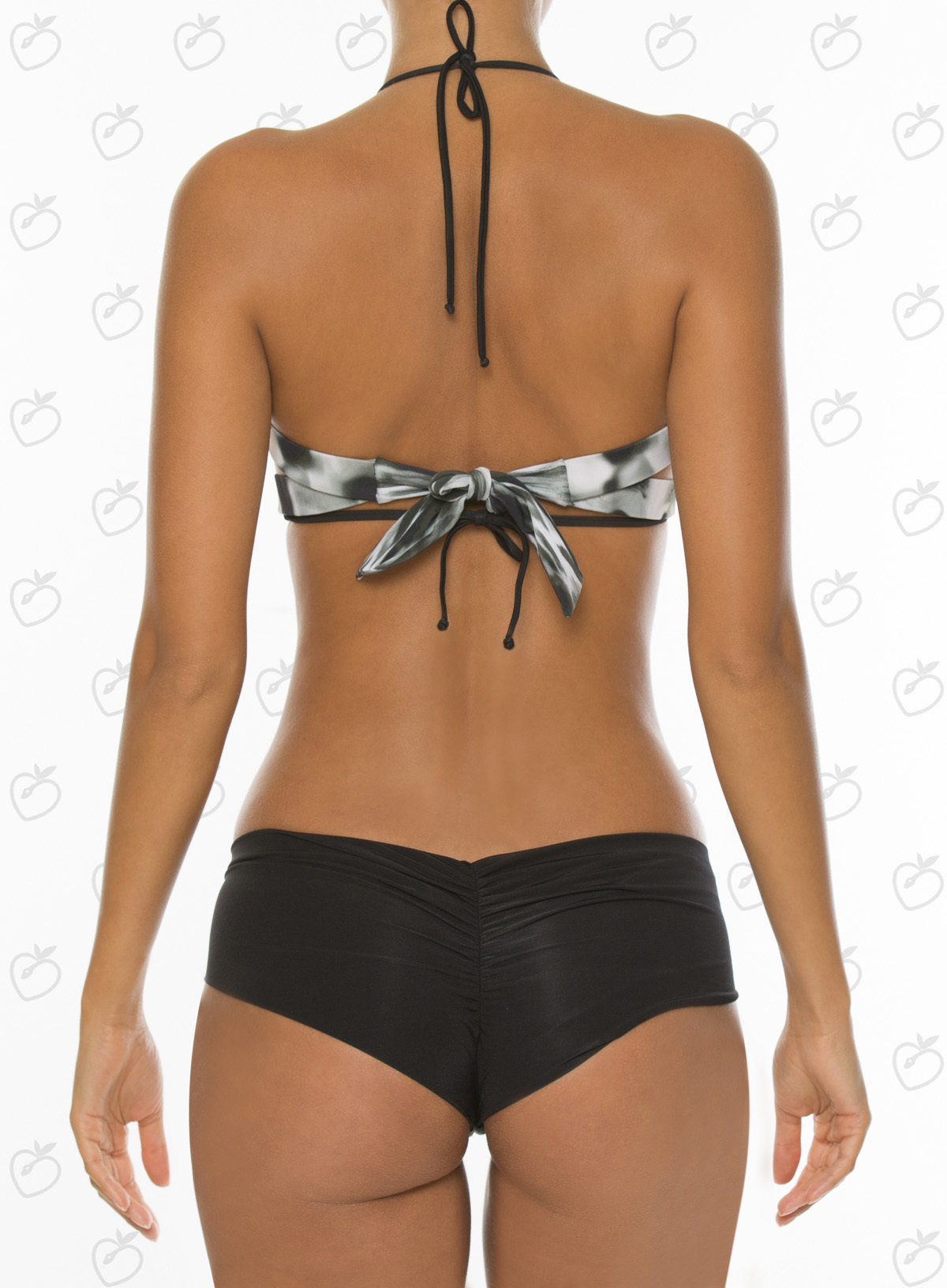 Paradizia Swimwear: Black Onyx Cutout Bikini Top SOLD OUT