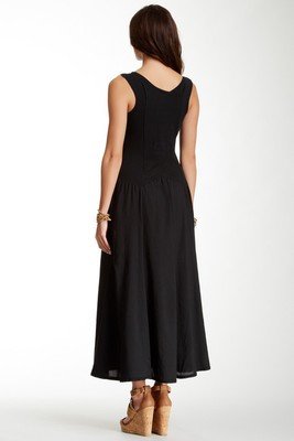Luna Luz: Cross Over Bodice Long Dress