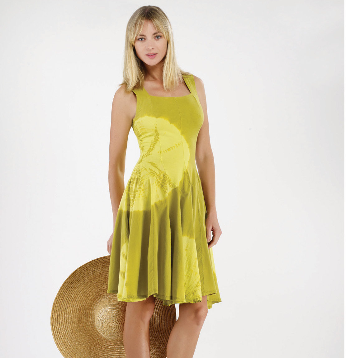 Luna Luz: Globe Tie Dye Cotton Tank Dress