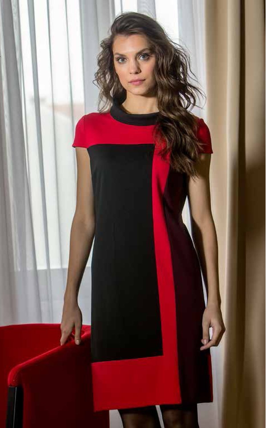 Paul Brial: Red Passion Colorblock Dress (More Colors!)
