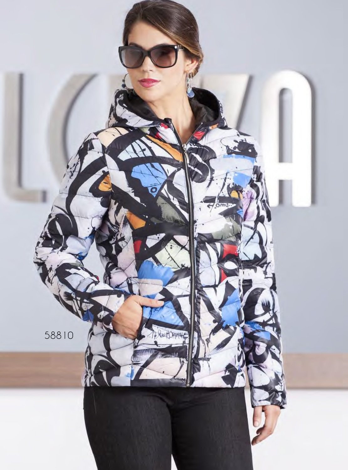 Simply Art Dolcezza: Gorgeous Graffiti Art Puff Jacket SOLD OUT