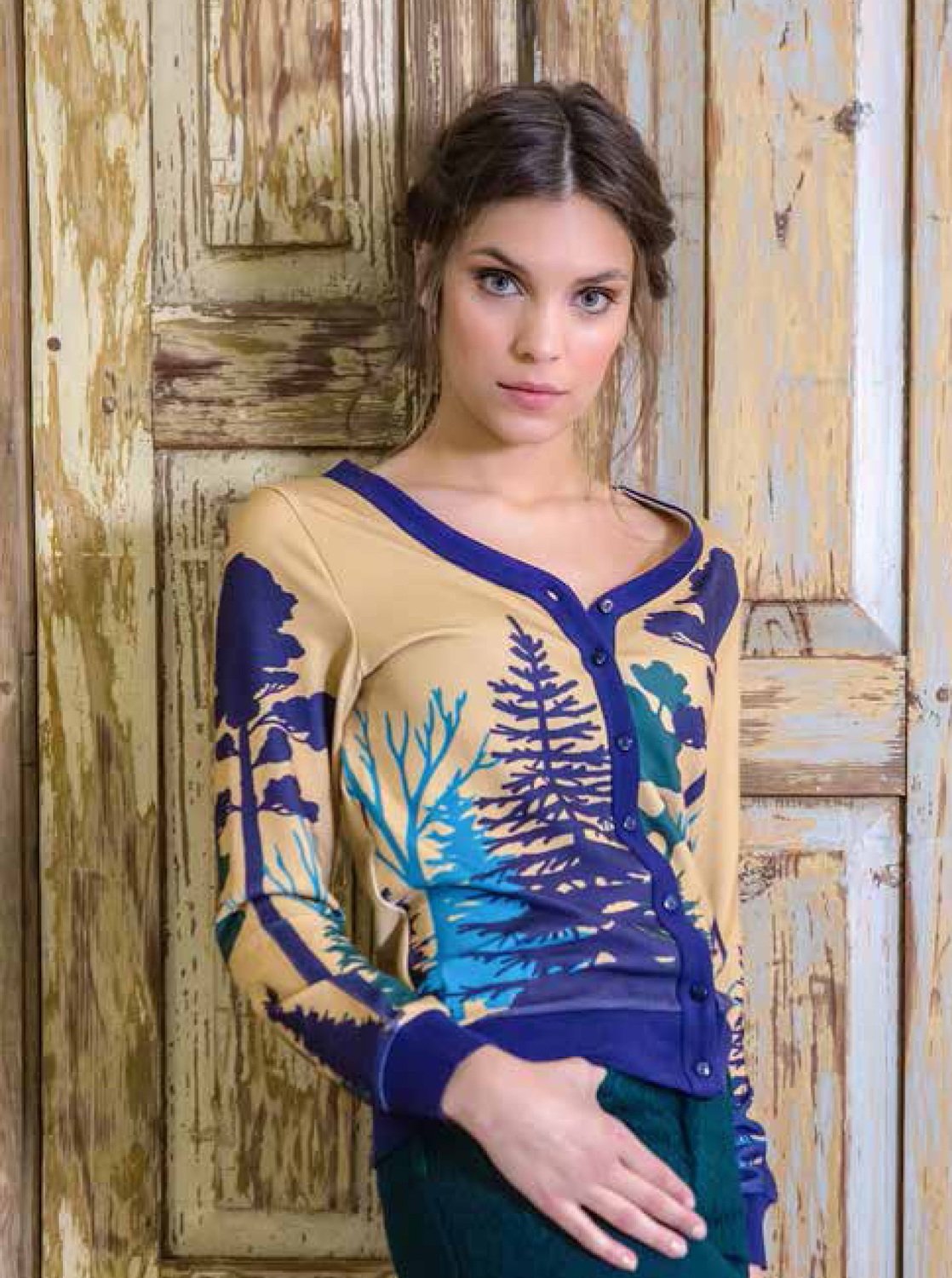 Paul Brial: Purple Forest Soft Sweater
