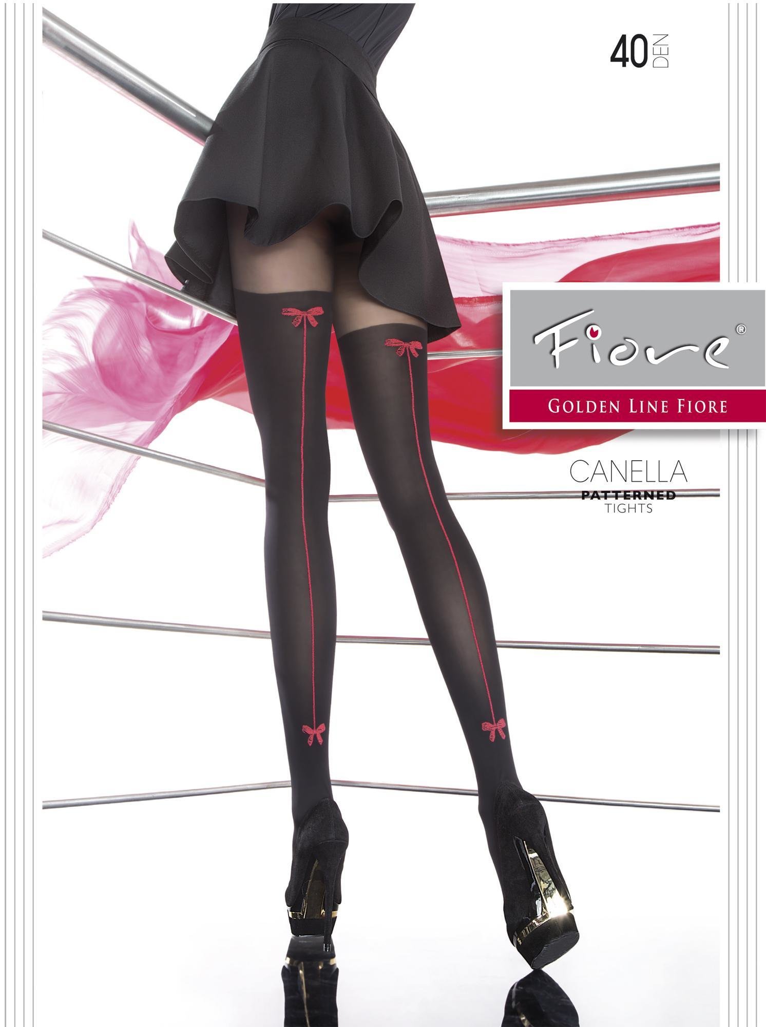 Fiore: Little Red Bow Opaque Tights (Few Left!)