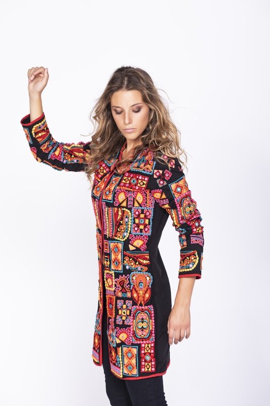Savage Culture: Pink Sand Beach Cotton Coat Sarayu