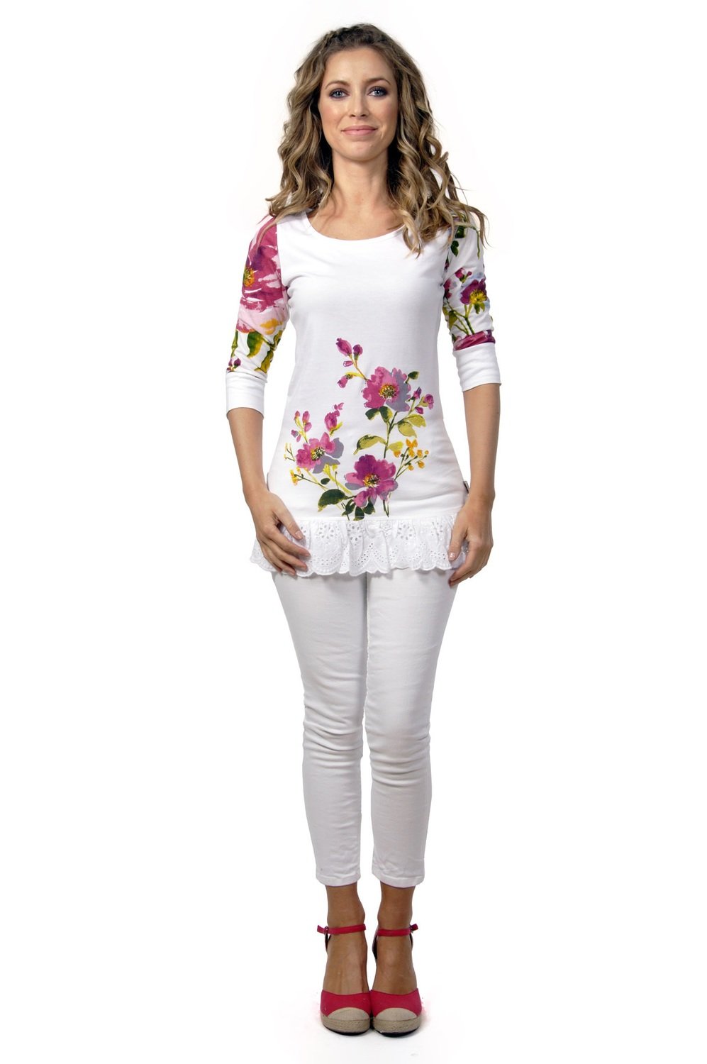 Savage Culture: Pink Fuchsia Bloom Tunic Roberta SOLD OUT