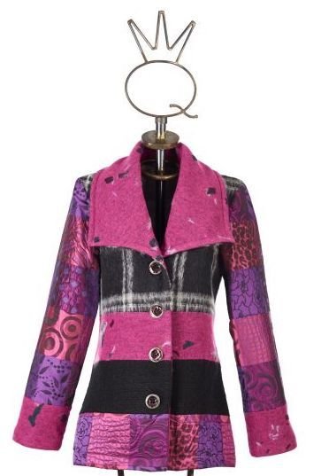 Save The Queen: Forever Fuschia Wool Short Coat SOLD OUT