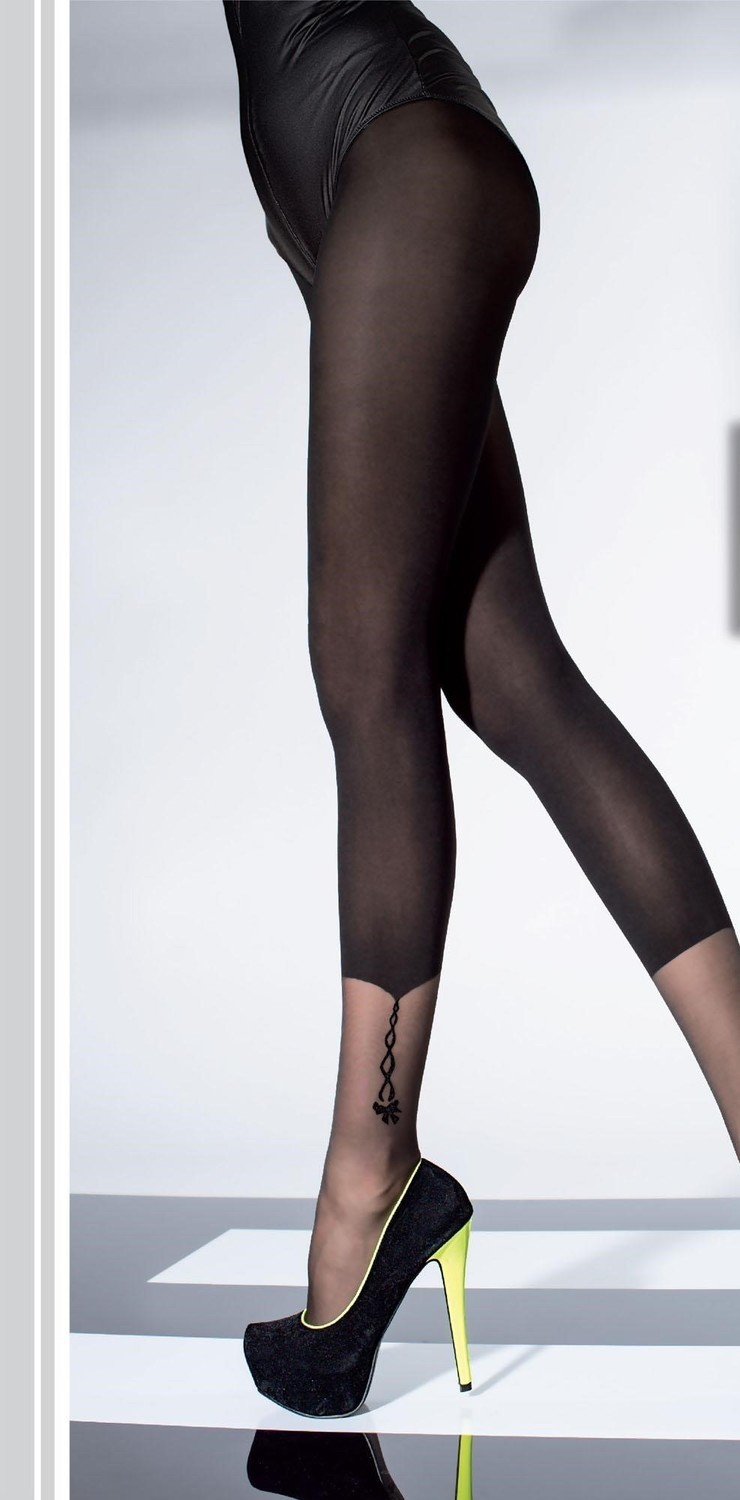 Fiore: Bejeweled Ankle Semi Opaque Tights SOLD OUT