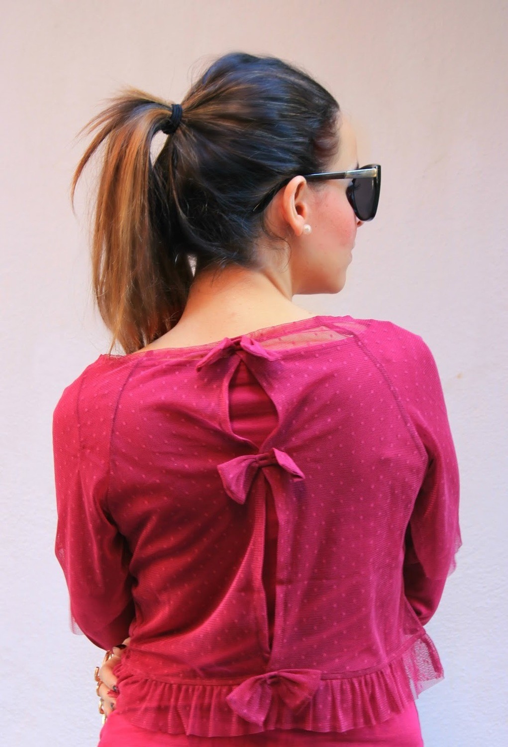 Mamatayoe: 3 Bows Back Blouse