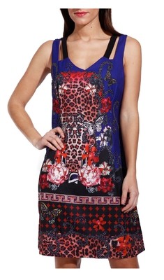 L33 Paris: Red Hibiscus Butterfly Sundress