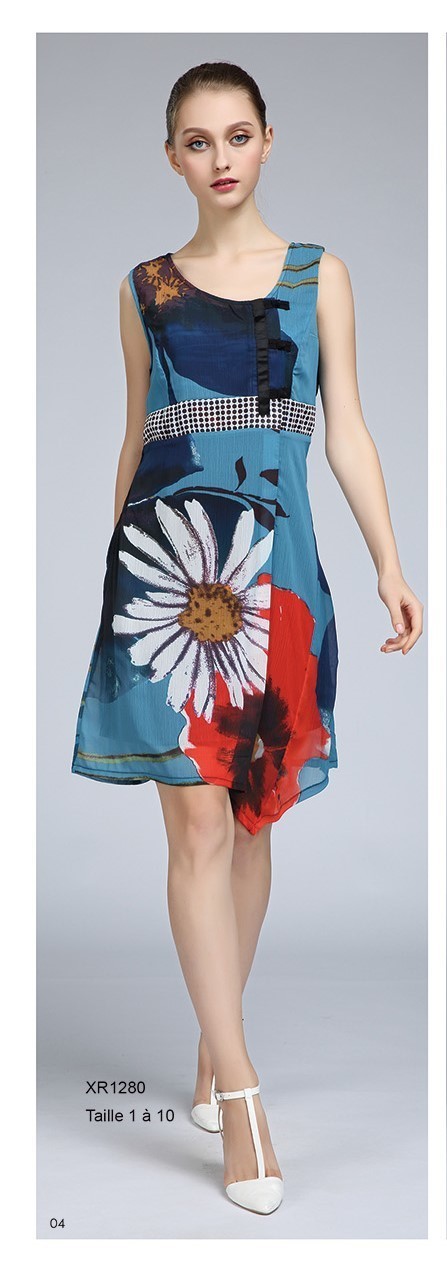L33 Paris: Asymmetrical Daisy Petals Sundress SOLD OUT