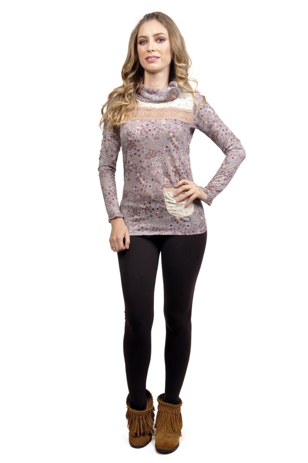 Savage Culture: Creme Au Lait Embroidered Tunic Irene