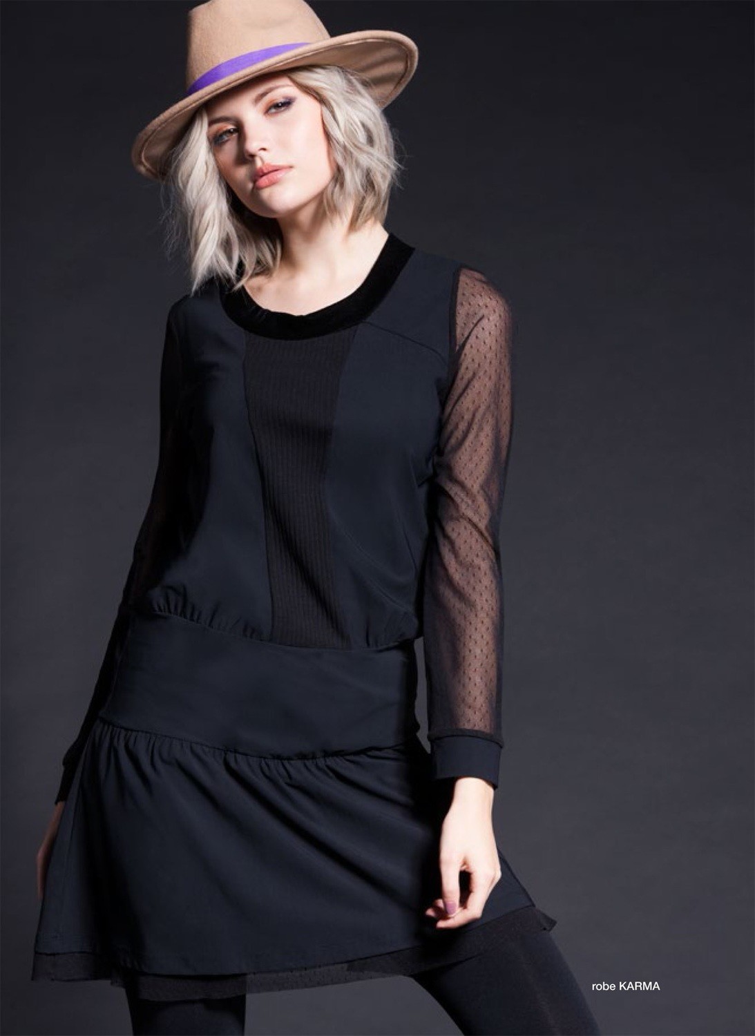 Maloka: Velvet &amp; Cotton Patched Sexy Karma Dress (Almost Gone!)