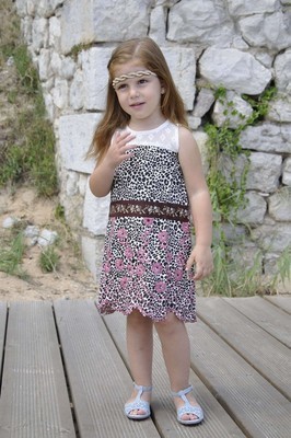 Savage Culture: Little Rhania Pink Brownie Sundress (NEW: Play Mommy & Me Match Up Dress Up!)