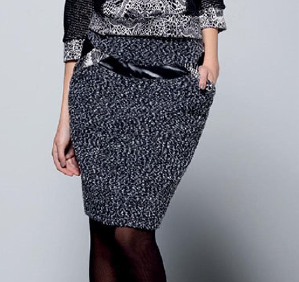 Maloka: Wool Tweed Pocket Skirt SOLD OUT