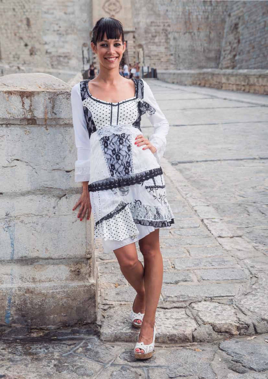 Savage Culture: Asymmetrical Cotton &amp; Lace Sweet Sara Dress