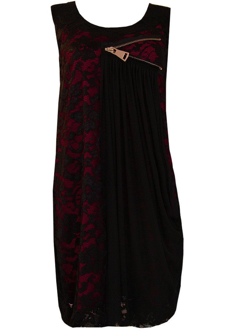 Double Jeu Paris: Red Light Lace Babe Dress SOLD OUT