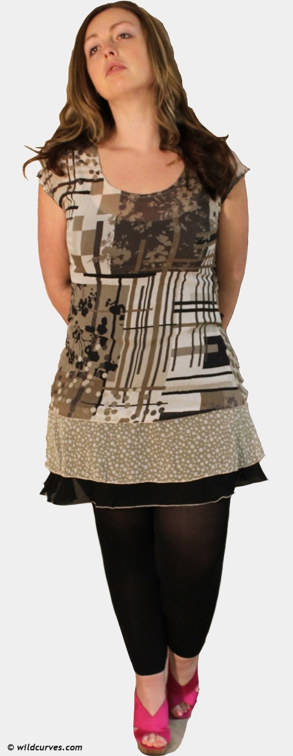 Dolcezza Flower Ruffle Crinkle Tunic (FREE Gift: See Details!) SOLD OUT