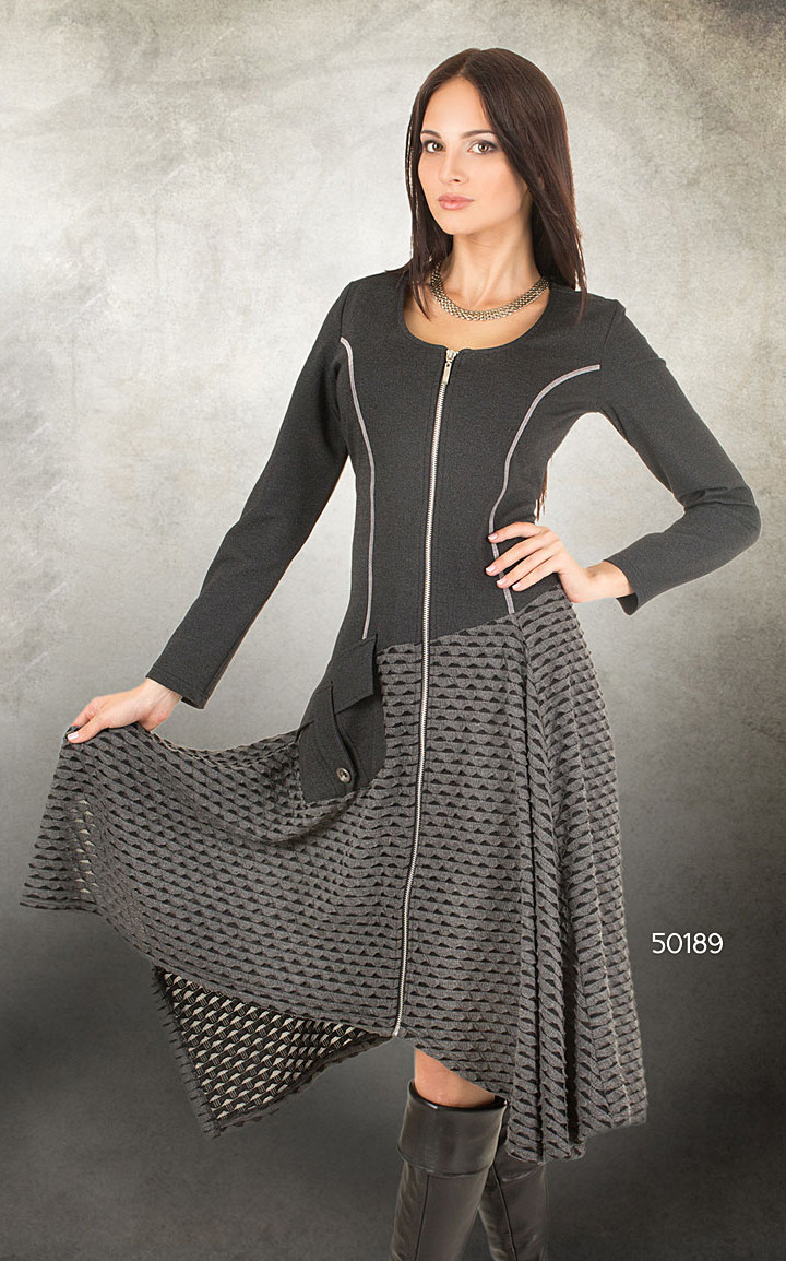 Dzhavael Couture: Asymmetrical Diamond Zip Dress