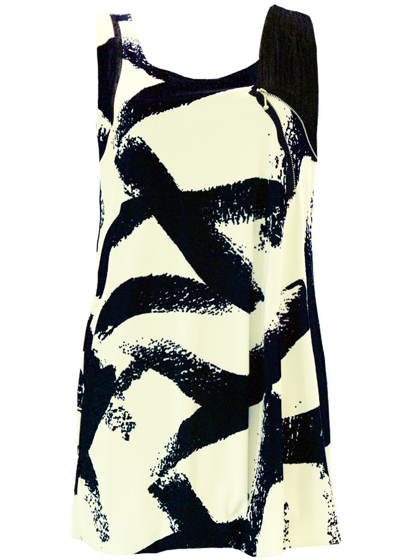 Double Jeu Paris: Sexy Brush Strokes Mini Dress/Tunic SOLD OUT